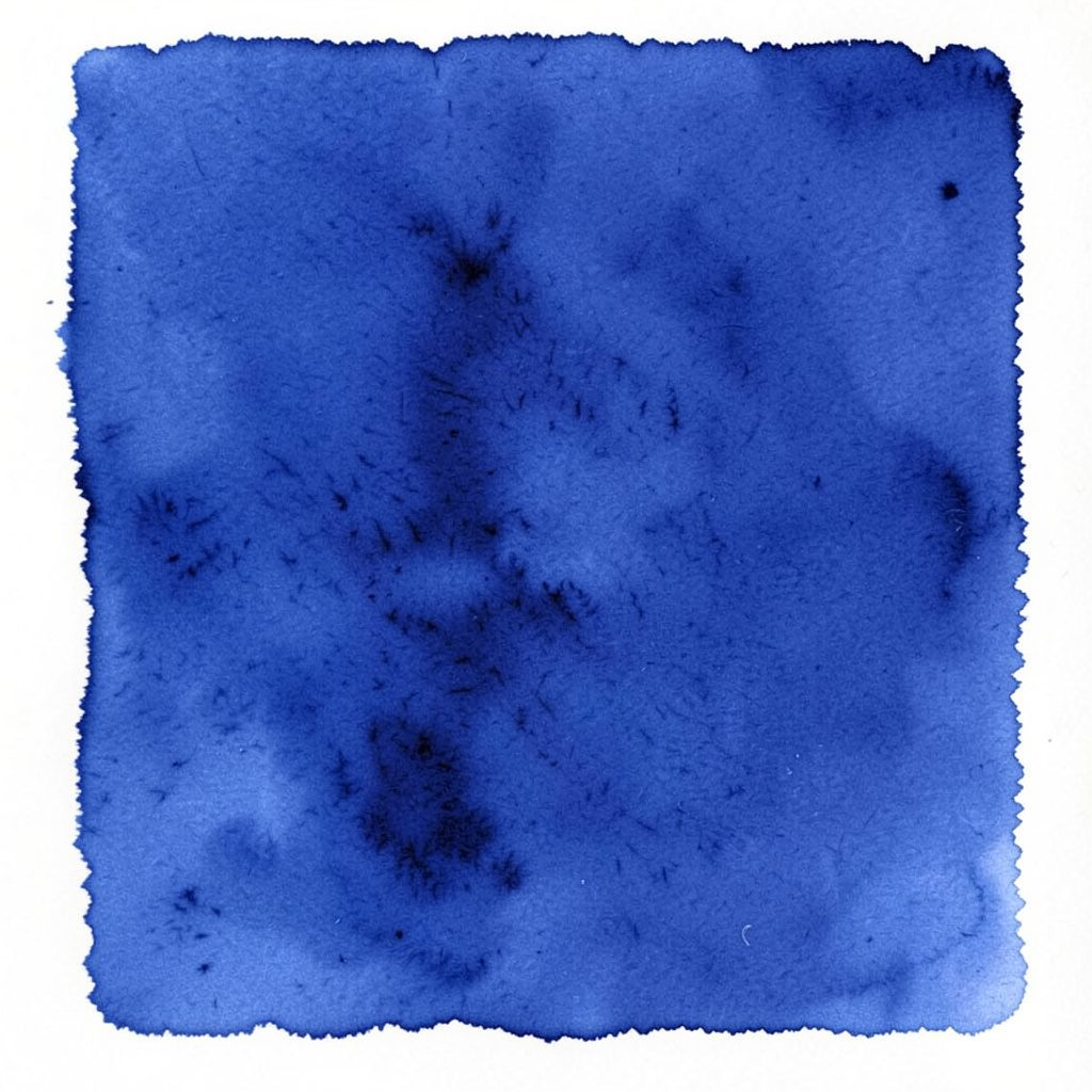 Soft watercolour style image of an exercise mat rolled out on a wooden floor, muted blue and beige tones, peaceful mood